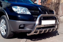 Mitsubishi Outlander 2001–2006 Kengurins WT004 (nerūsējošais tērauds) foto 3