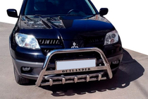 Mitsubishi Outlander 2001–2006 Kengurins WT004 (nerūsējošais tērauds) foto 1