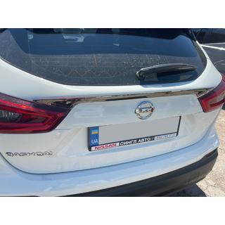 Uzliktnis virs numura zīmes (nerūsējošais tērauds) Nissan Qashqai 2014–2021 foto 2