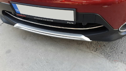 Nissan Qashqai 2014–2021 Priekšējā bufera uzlika (2014-2017, nerūsējošais tērauds) foto 4