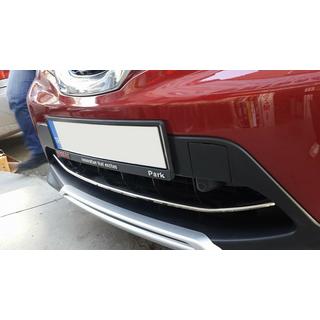 Priekšējā bufera uzlika (2014-2017, nerūsējošais tērauds) Nissan Qashqai 2014–2021 foto 3