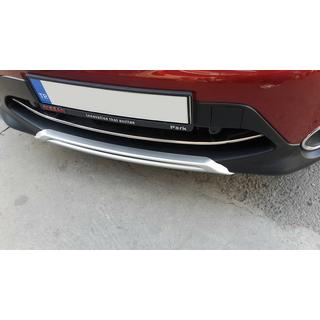 Priekšējā bufera uzlika (2014-2017, nerūsējošais tērauds) Nissan Qashqai 2014–2021 foto 4