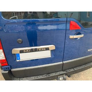 Nerūsējošā tērauda līste virs numura zīmes Nissan NV400 2010–2024 foto 2