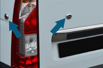 Renault Master 2011–2023 Aizbāžņi (4 gab., nerūsējošais tērauds) foto 1