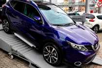 Nissan Qashqai 2014–2021 Sānu kāpšļi X5 tipa (2 gab., alumīnija) foto 2