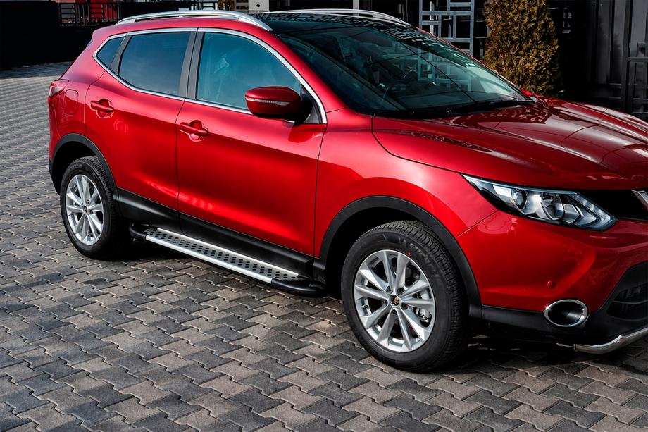 Nissan Qashqai 2014–2021 Sānu kāpšļi X5 tipa (2 gab., alumīnija) Image