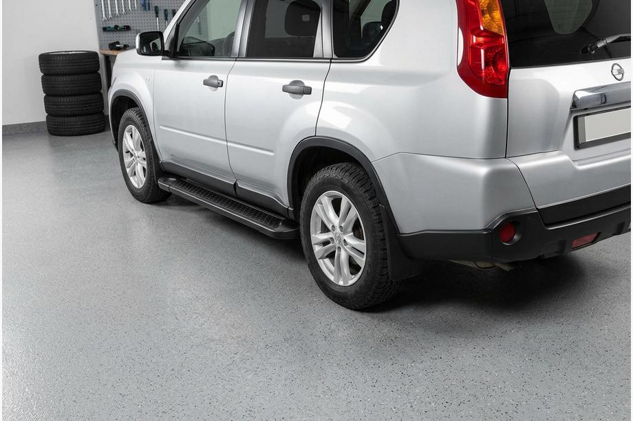 Nissan X-trail T31 2007–2014 Sānu kāpšļi Allmond Black (2 gab., alumīnijs) Image