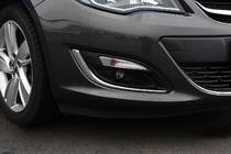 Opel Astra J 2009–2015 Miglas lukturu hromētas uzlikas (2 gab., nerūsējošais tērauds) 2013-2017, Carmos foto 1