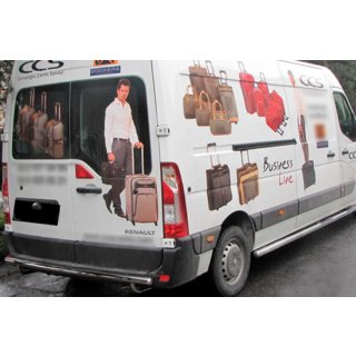 Aizmugurējais aizsargloks (nerūsējošais tērauds) Opel Movano 2010–2021 foto 2