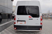 Renault Master 2011–2023 Aizmugurējais aizsargloks (nerūsējošais tērauds) foto 1