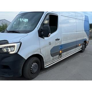 Premium sānu sliekšņi (2 gab., nerūsējošais tērauds) Nissan NV400 2010–2024 foto 4