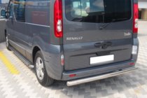 Renault Trafic 2001–2015 Aizmugurējais aizsargloks AK002 (nerūsējošais tērauds) foto 1