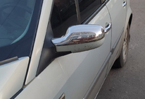 Renault Megane II 2004–2009 Spoguļu uzlikas (2 gab., nerūsējošais tērauds) foto 1