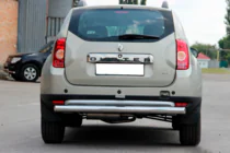Renault Duster 2008–2017 Taisns aizmugurējais aizsargstienis (nerūsējošais tērauds) foto 3
