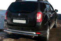 Renault Duster 2008–2017 Taisns aizmugurējais aizsargstienis (nerūsējošais tērauds) foto 4