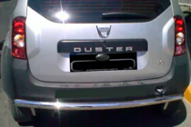 Renault Duster 2008–2017 Taisns aizmugurējais aizsargstienis (nerūsējošais tērauds) foto 6