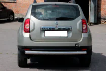 Renault Duster 2008–2017 Taisns aizmugurējais aizsargstienis (nerūsējošais tērauds) foto 1