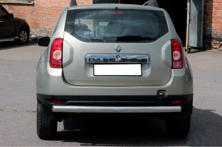 Renault Duster 2008–2017 Taisns aizmugurējais aizsargstienis (nerūsējošais tērauds) Image