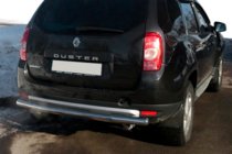 Dacia Duster 2008–2018 Taisns aizmugurējais aizsargstienis (nerūsējošais tērauds) foto 1