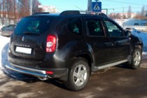 Dacia Duster 2008–2018 Taisns aizmugurējais aizsargstienis (nerūsējošais tērauds) foto 2