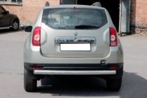 Dacia Duster 2008–2018 Taisns aizmugurējais aizsargstienis (nerūsējošais tērauds) foto 3