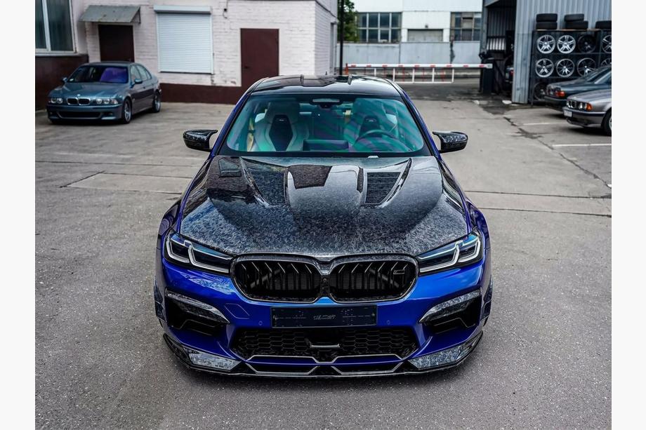 BMW 5. sērija G30/G31 2017–2023 Motora pārsegs (F90-style, kaltā oglekļa šķiedra) Image