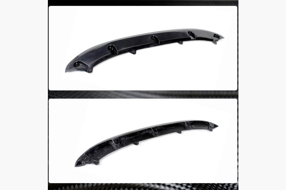 Volkswagen Golf 6 2008–2014 Priekšējā bampera lūpa Lip V3 (GTI HB 2010-2013, karbons) Foto 3
