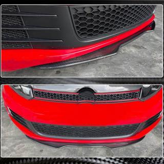 Priekšējā bampera lūpa Lip V4 (GTI HB 2010-2013, karbons) foto 3