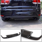 Volkswagen Golf 6 2008–2014 Aizmugurējā bampera difuzors V1 (GTI HB 2010-2013, karbonis) foto 1