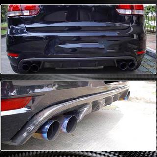 Aizmugurējā bampera difuzors V1 (GTI HB 2010-2013, karbonis) foto 2