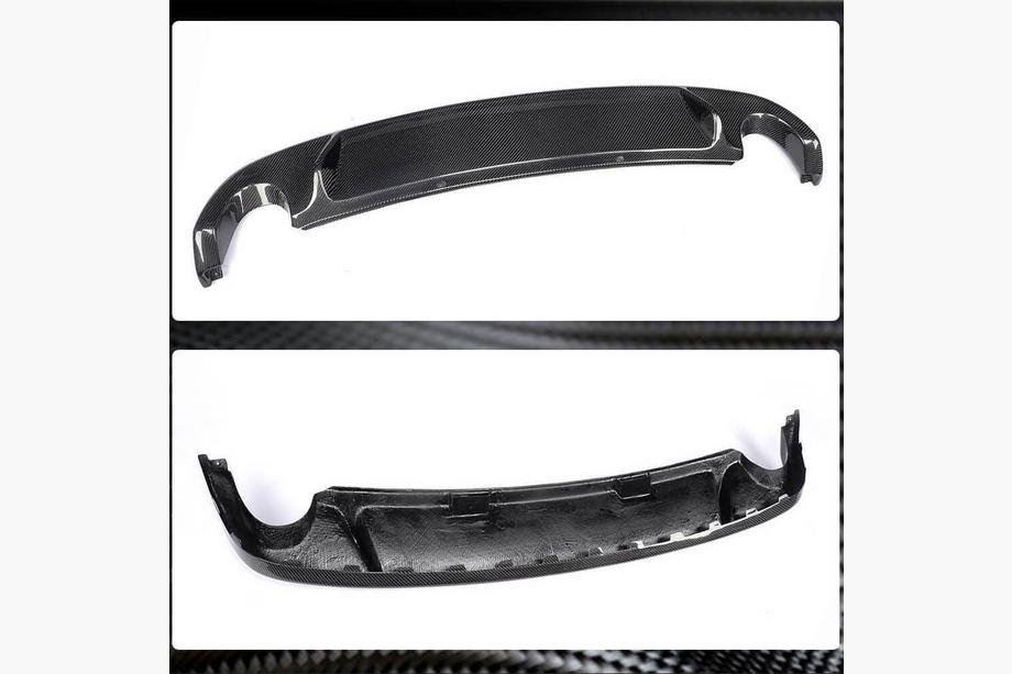 Volkswagen Golf 6 2008–2014 Aizmugurējā bufera difuzors V2 (GTI HB 2010-2013, karbons) Foto 4