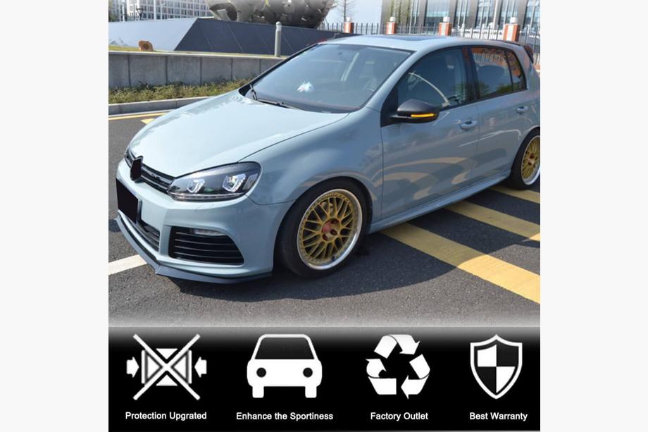 Volkswagen Golf 6 2008–2014 Oglekļa šķiedras spoguļu uzlikas (HB 2010-2013, Carbon) Foto 3