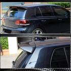 Volkswagen Golf 6 2008–2014 Spoileris V3 (GTI/R HB 2010-2013, oglekļa šķiedra) foto 5