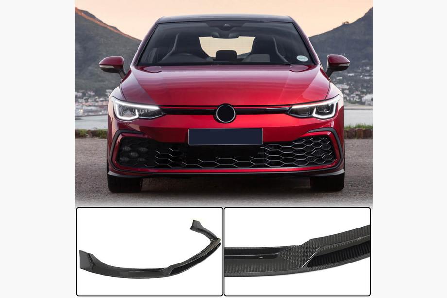Volkswagen Golf 8 2019– Priekšējā bampera lūpa Lip (GTI HB, sausais oglekļa šķiedras) Image