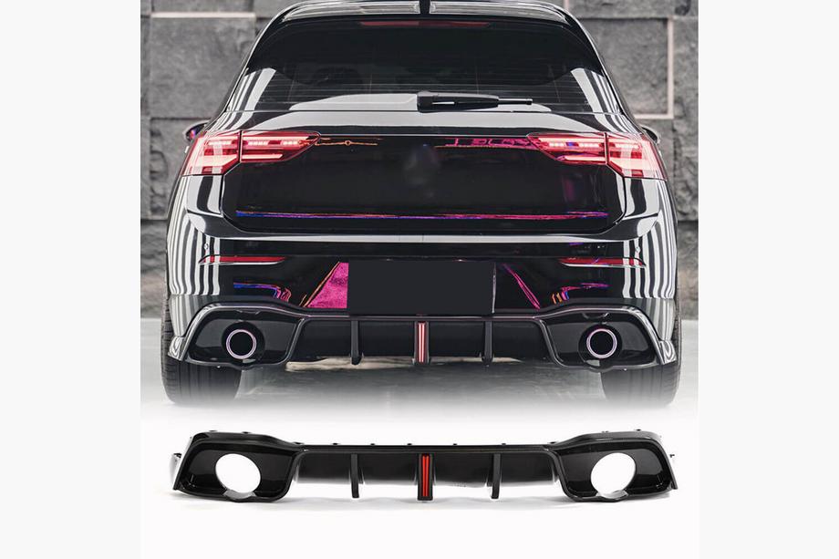 Volkswagen Golf 8 2019– Aizmugurējā bufera difuzors (GTI HB, karbons) Image