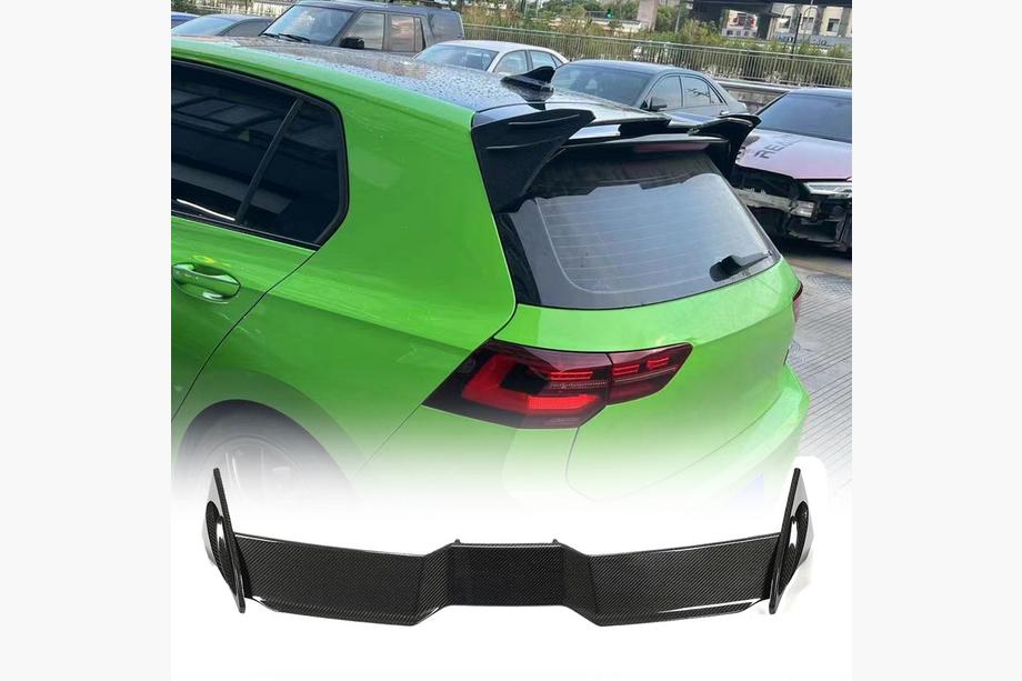 Volkswagen Golf 8 2019– Spoileris V2 (GTI/R EU 2019-2024, oglekļa šķiedra) Image