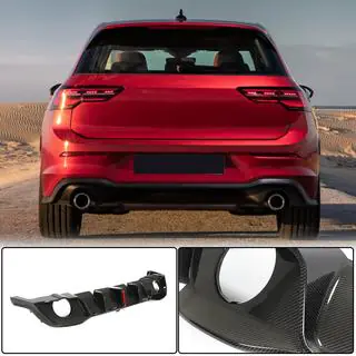 Aizmugurējā bampera difuzors (GTI HB, dry carbon) foto 1