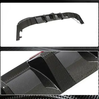 Aizmugurējā bampera difuzors (GTI HB, dry carbon) foto 3