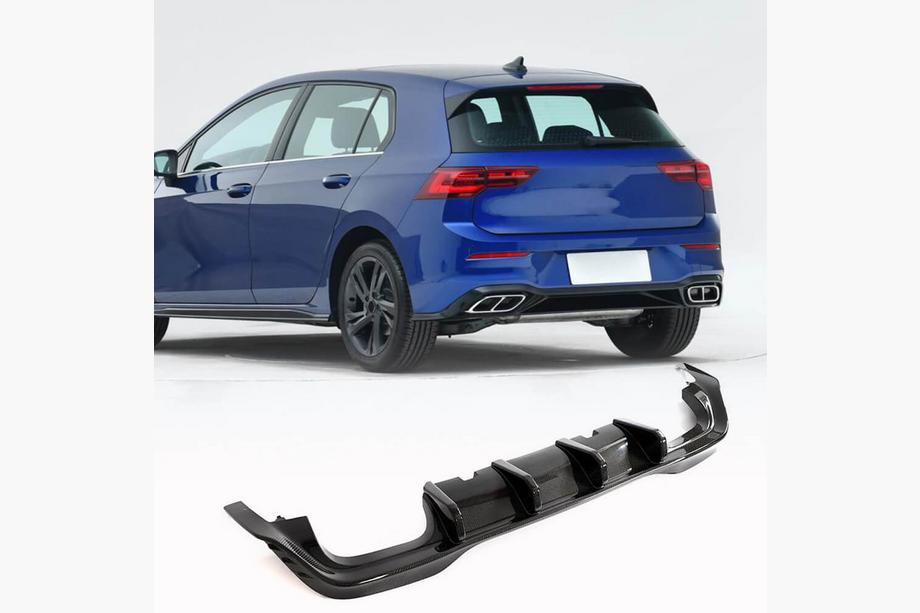 Volkswagen Golf 8 2019– Aizmugurējā bampera difuzors (R HB, karbons) Image