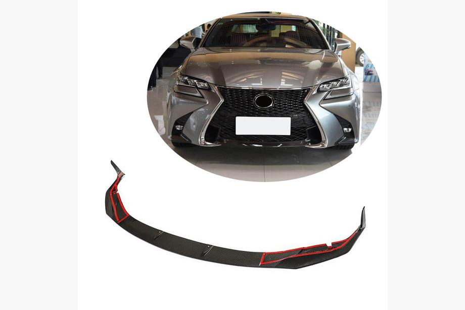 Lexus GS 2011–2020 Priekšējā bampera lūpa Lip (GS F 2015-2020, oglekļa šķiedra) Image