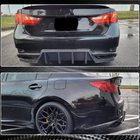 Lexus GS 2011–2020 Aizmugurējā bampera difuzors (F-Sport 2011-2015, oglekļa šķiedra) foto 5