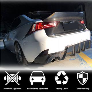 Aizmugurējā bufera difuzors V1 (Base/F-Sport 2013-2016, oglekļa šķiedra) Lexus IS 2013– foto 2