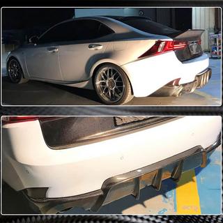 Aizmugurējā bufera difuzors V1 (Base/F-Sport 2013-2016, oglekļa šķiedra) Lexus IS 2013– foto 4
