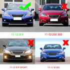 Lexus IS 2005–2013 Priekšējā bampera lūpas uzlika (F 2011-2013, oglekļa šķiedra) foto 6