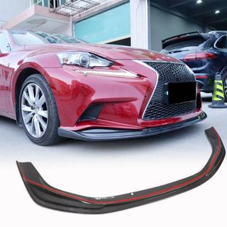 Priekšējā bampera lūpa Lip (F-Sport 2013-2016, Carbon, oglekļa šķiedra) Lexus IS 2013– foto 1