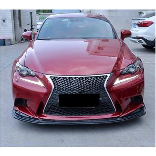 Priekšējā bampera lūpa Lip (F-Sport 2013-2016, Carbon, oglekļa šķiedra) Lexus IS 2013– foto 2