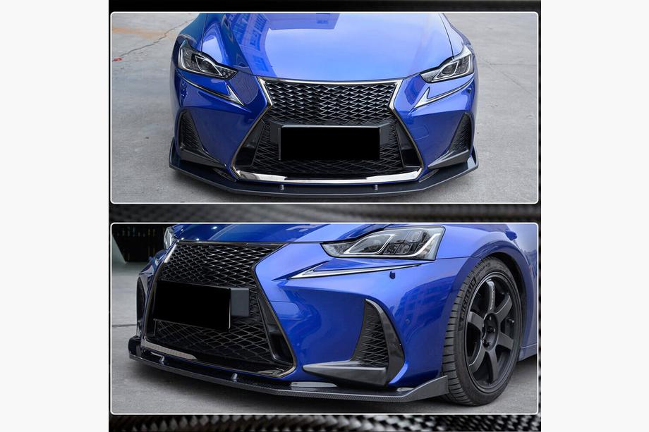 Lexus IS 2013– Priekšējā bampera lipa (Base/F-Sport 2016-2020, oglekļa šķiedra) Image