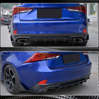 Lexus IS 2013– Aizmugurējā bufera uzlikas (Base/F-Sport 2016-2020, karbon) foto 5