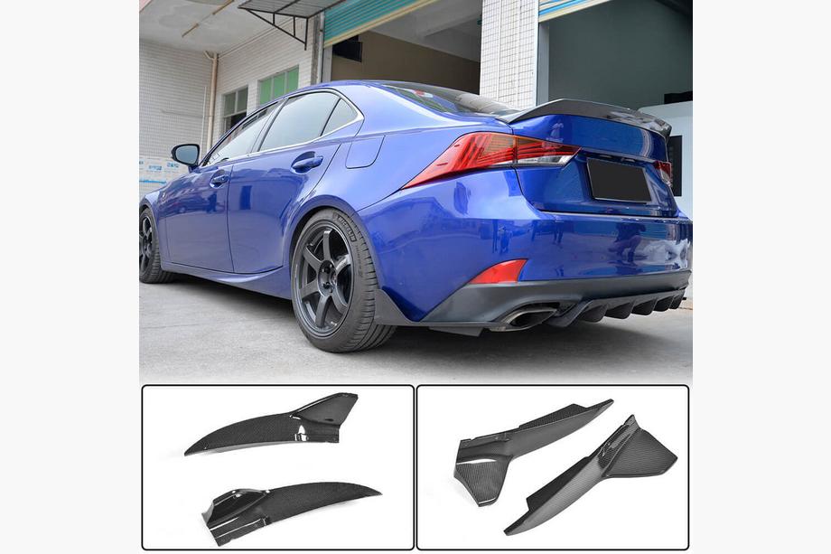Lexus IS 2013– Aizmugurējā bufera uzlikas (Base/F-Sport 2016-2020, karbon) Image