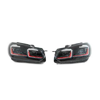 Priekšējie lukturi Golf 7 Style Red (bez vadības blokiem, 2 gab.) foto 2